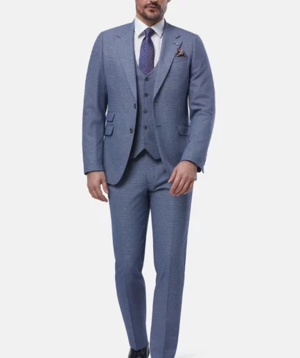 Prague Blue Three-Piece Suit
