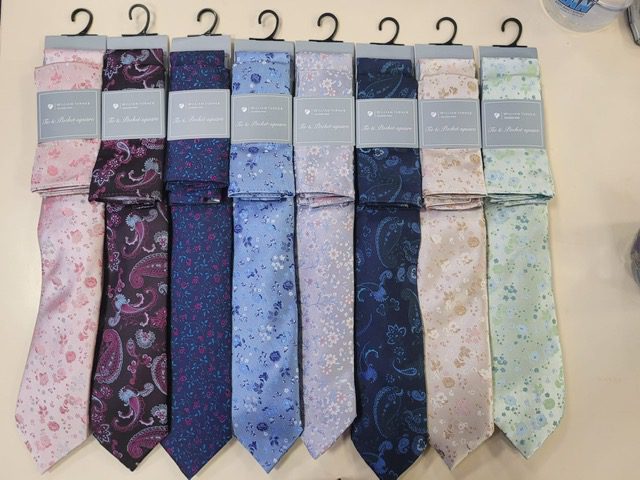 Tie And Pocket Square Sets